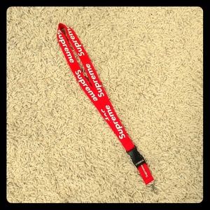 SS18 Red Supreme Lanyard